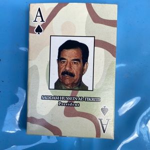 Vintage & NWOT Saddam Hussein Deck of Playing Cards